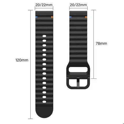 Amazfit GTS 2e Strap Smart Watch Band Sports Soft Silicone Wave Band