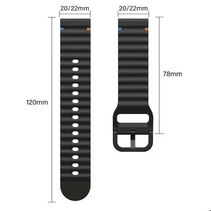 Samsung Galaxy Watch 6 40mm Strap Wave Sports Soft Silicone Watch Band