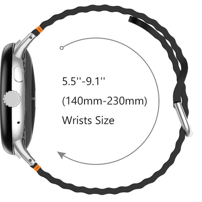Google Pixel Watch 3 41mm Strap Watch Band Sports Soft Silicone Wave Band