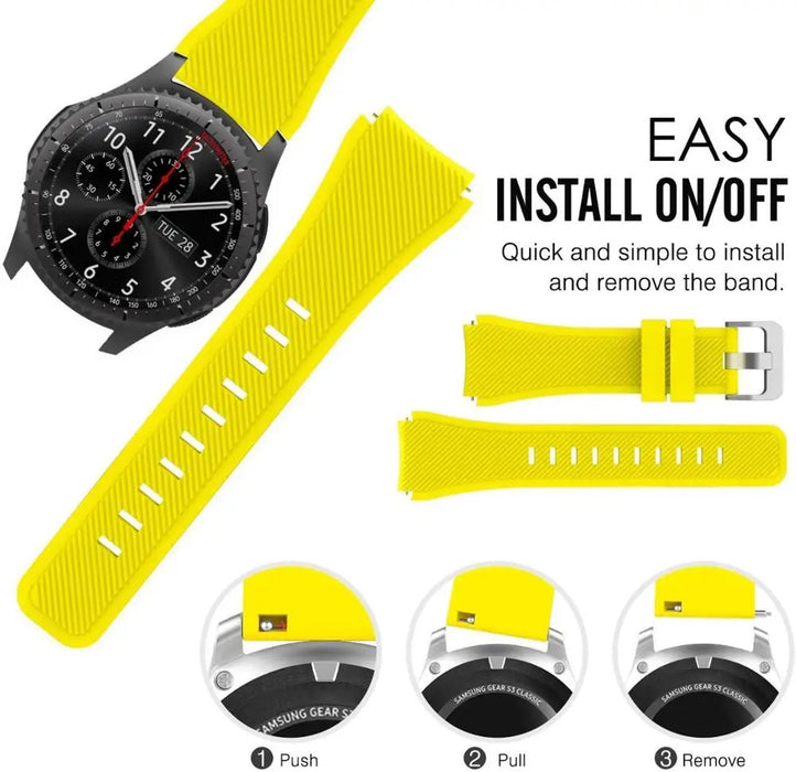 Samsung Galaxy Watch 42mm SM-R810 SM-R815 Soft Silicone Strap Sports Band
