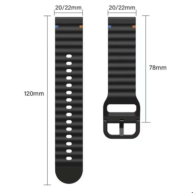 Amazfit GTS 4 Strap Smart Watch Band Sports Soft Silicone Wave Band