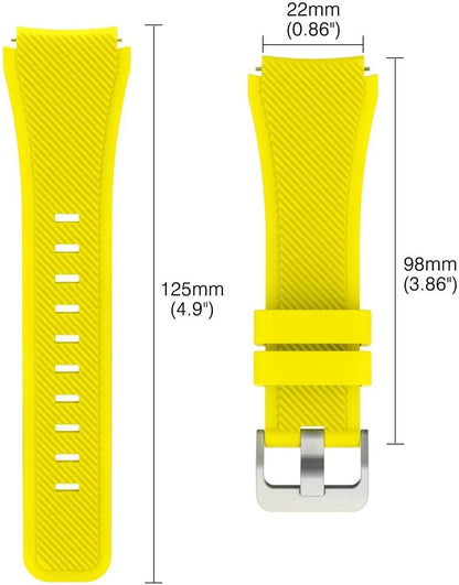 Samsung Galaxy Watch 42mm SM-R810 SM-R815 Soft Silicone Strap Sports Band