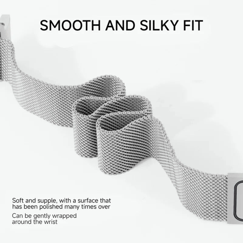 Samsung Galaxy Watch 8 Classic Magnetic Milanese Metal Mesh Loop Band Strap Stainless Steel