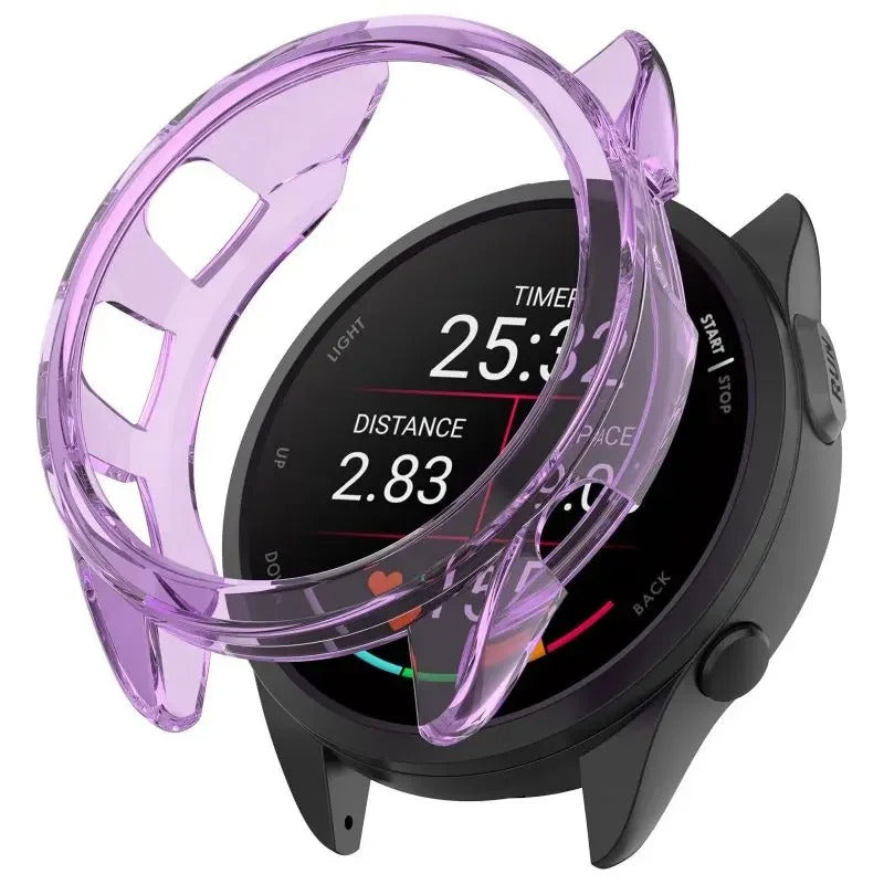 Garmin Forerunner 165 Case Transparent TPU Protective Watch Cover Screen Protector