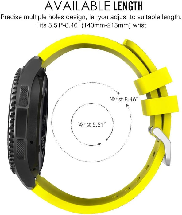 Samsung Galaxy Watch 42mm SM-R810 SM-R815 Soft Silicone Strap Sports Band