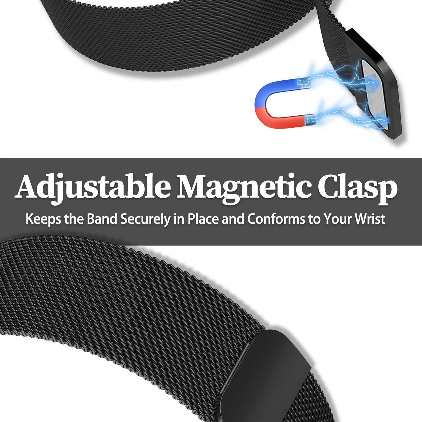 Google Pixel Watch 1 Strap Magnetic Milanese Metal Mesh Loop Band Stainless Steel