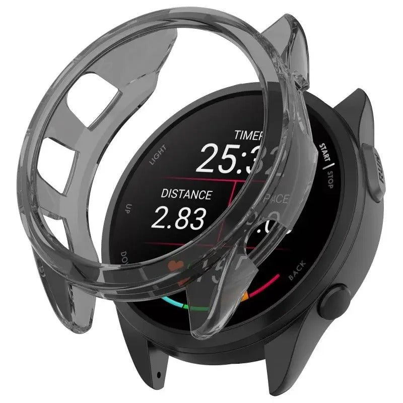 Garmin Forerunner 165 Case Transparent TPU Protective Watch Cover Screen Protector