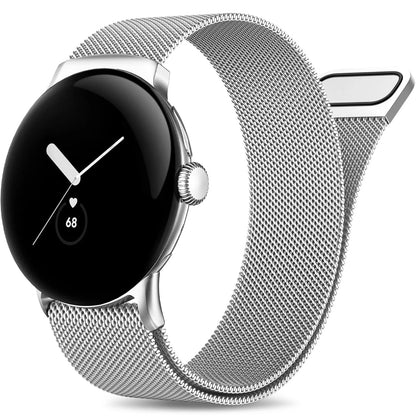 Google Pixel Watch 1 Strap Magnetic Milanese Metal Mesh Loop Band Stainless Steel