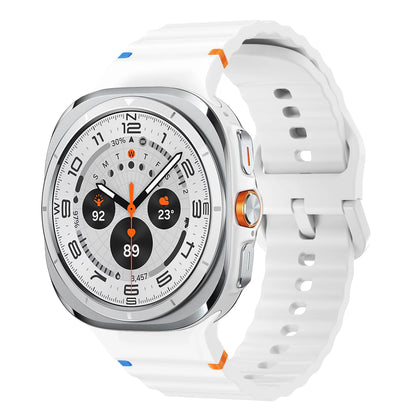 Samsung Galaxy Watch 8 44 MM Silicone Strap Wave Sports Soft Watch Band Bracelet