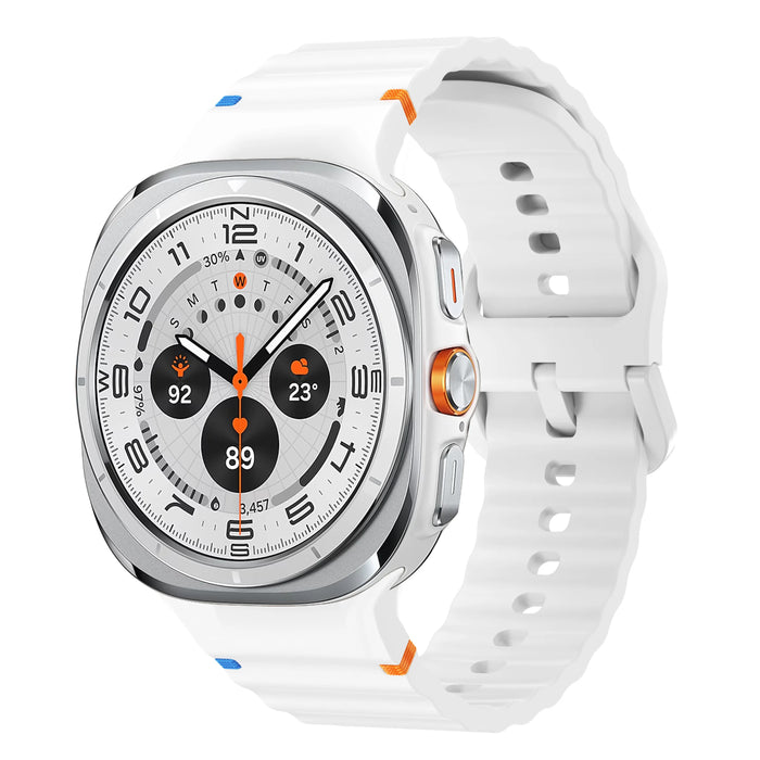 Samsung Galaxy Watch 8 40 MM Strap Wave Sports Soft Silicone Watch Band Bracelet