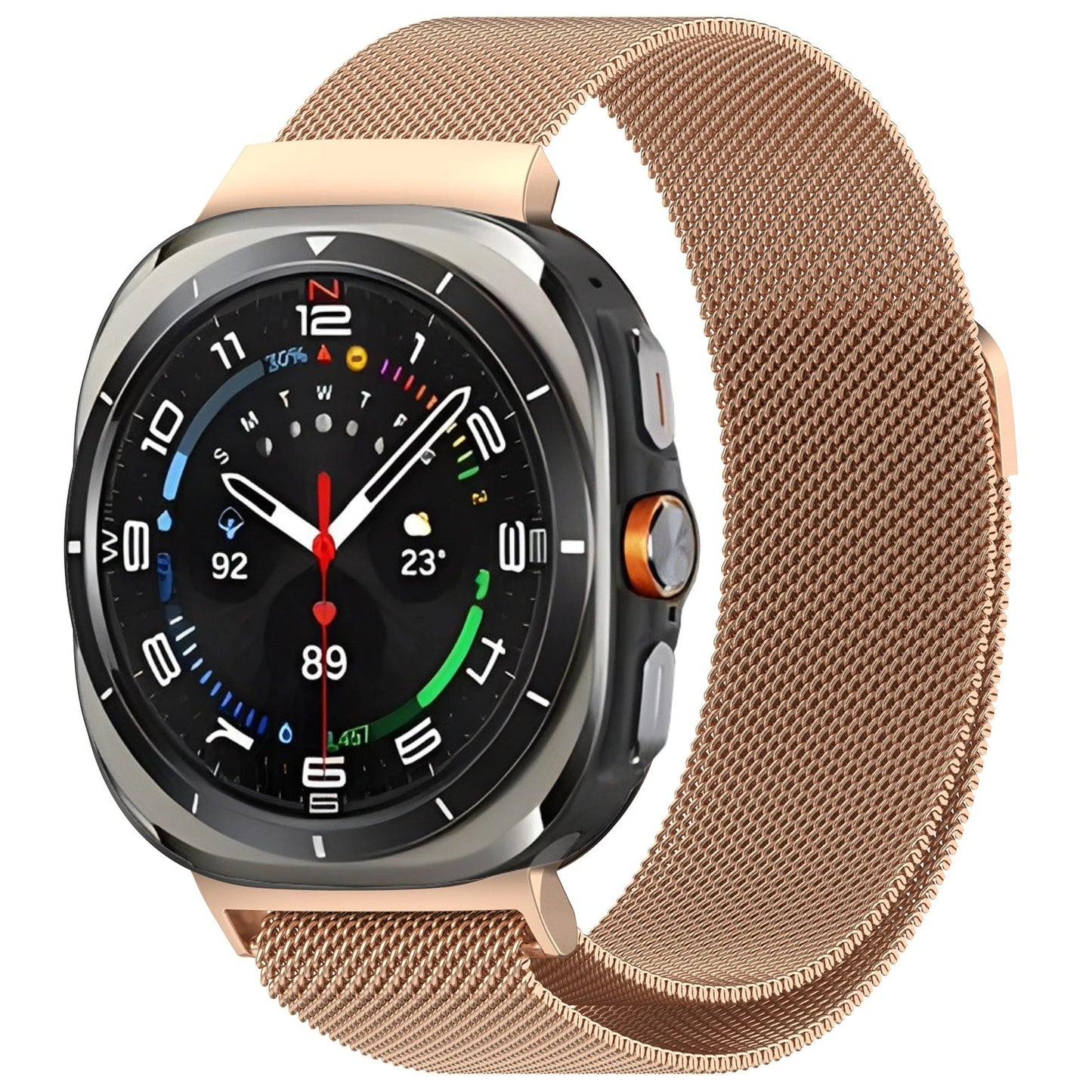 Samsung Galaxy Watch Ultra (47 MM) Magnetic Milanese Metal Mesh Loop Band Strap Stainless Steel