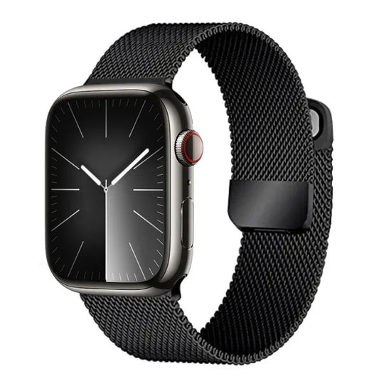Apple Watch Series 9 Strap Milanese Mesh Loop Stainless Steel Band