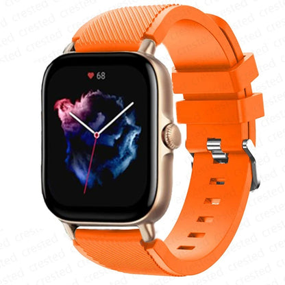 Amazfit Bip 3 Strap Watch Band Soft Silicone Sports Band