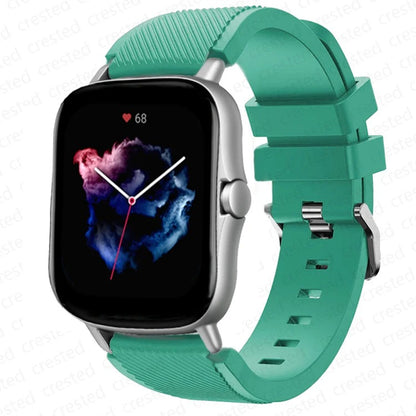 Amazfit Bip 3 Strap Watch Band Soft Silicone Sports Band