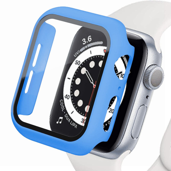 Hard PC Protective Watch Case Temper Glass Screen Cover - Apple Watch Series 8