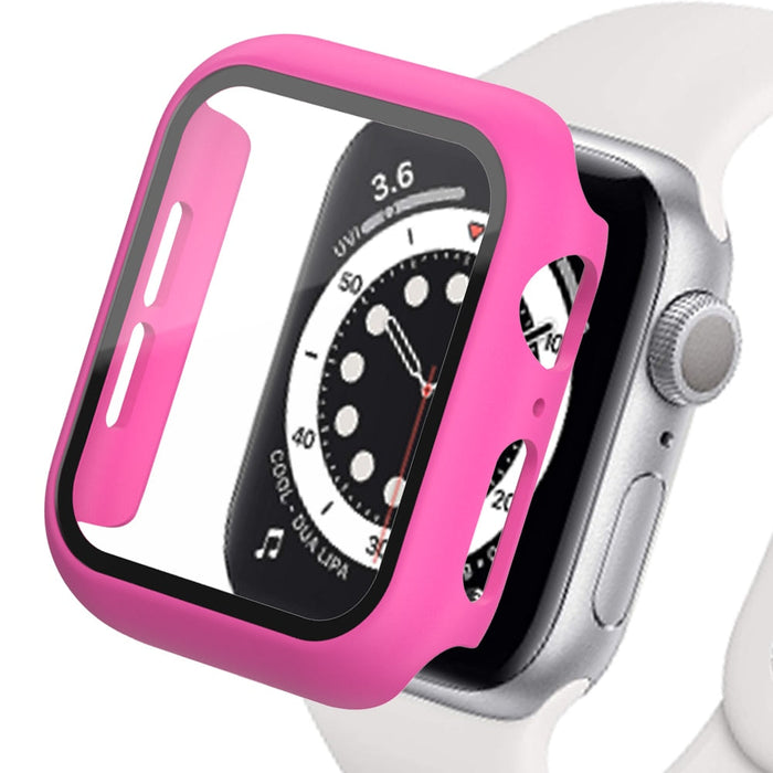 Hard PC Protective Watch Case Temper Glass Screen Cover - Apple Watch Series 8