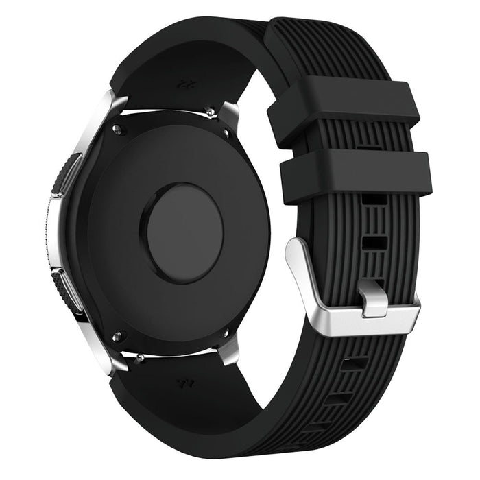 Samsung Galaxy Watch 4 Classic (42 MM) Line Design Soft Silicone Strap Sports Band - Quick Release