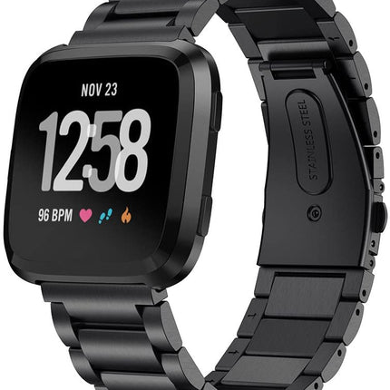 Fitbit Versa 3 Stainless Steel Strap Metal Bracelet Wristband