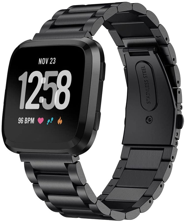 Fitbit Versa 3 Stainless Steel Strap Metal Bracelet Wristband