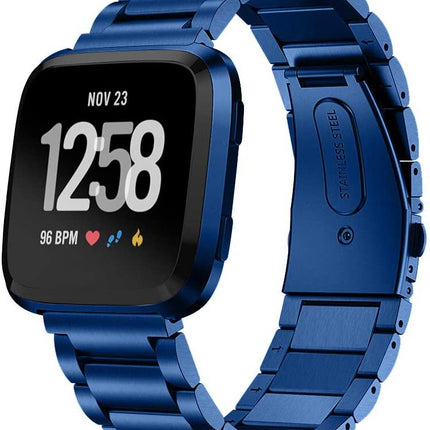 Fitbit Versa 3 Stainless Steel Strap Metal Bracelet Wristband