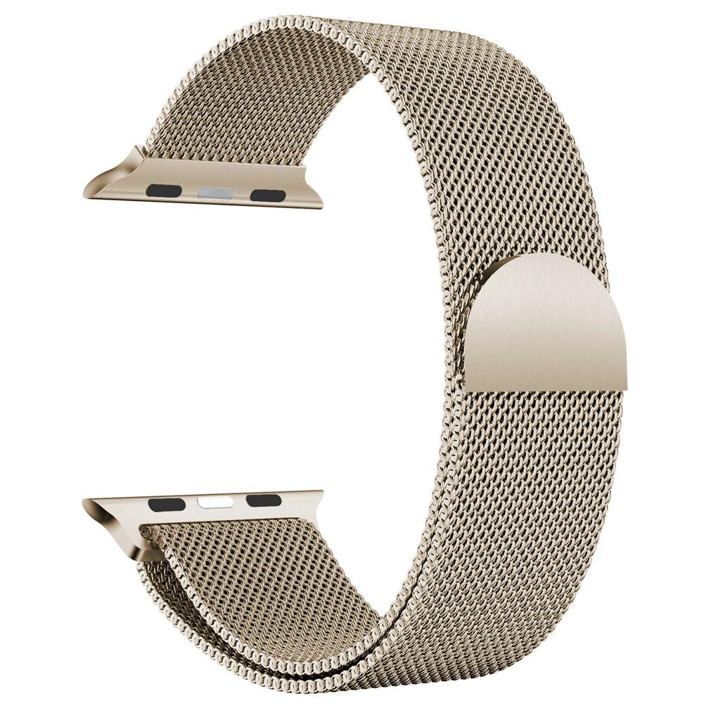 Apple Watch Series 3 Magnetic Milanese Mesh Loop Strap Stainless Steel Sports Slim Watch Band