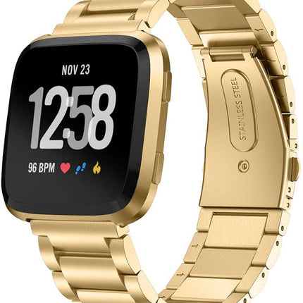 Fitbit Versa 3 Stainless Steel Strap Metal Bracelet Wristband