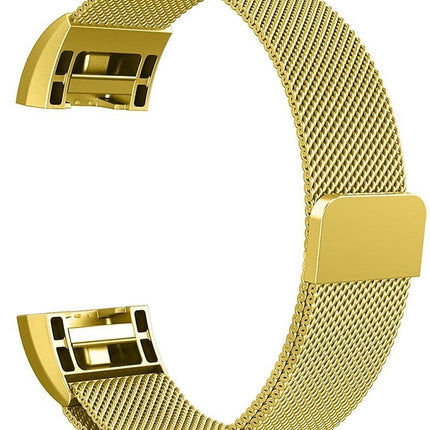 Fitbit Charge 2 Magnetic Milanese Metal Mesh Loop Band Strap Stainless Steel