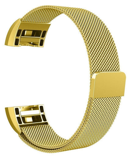 Fitbit Charge 2 Magnetic Milanese Metal Mesh Loop Band Strap Stainless Steel