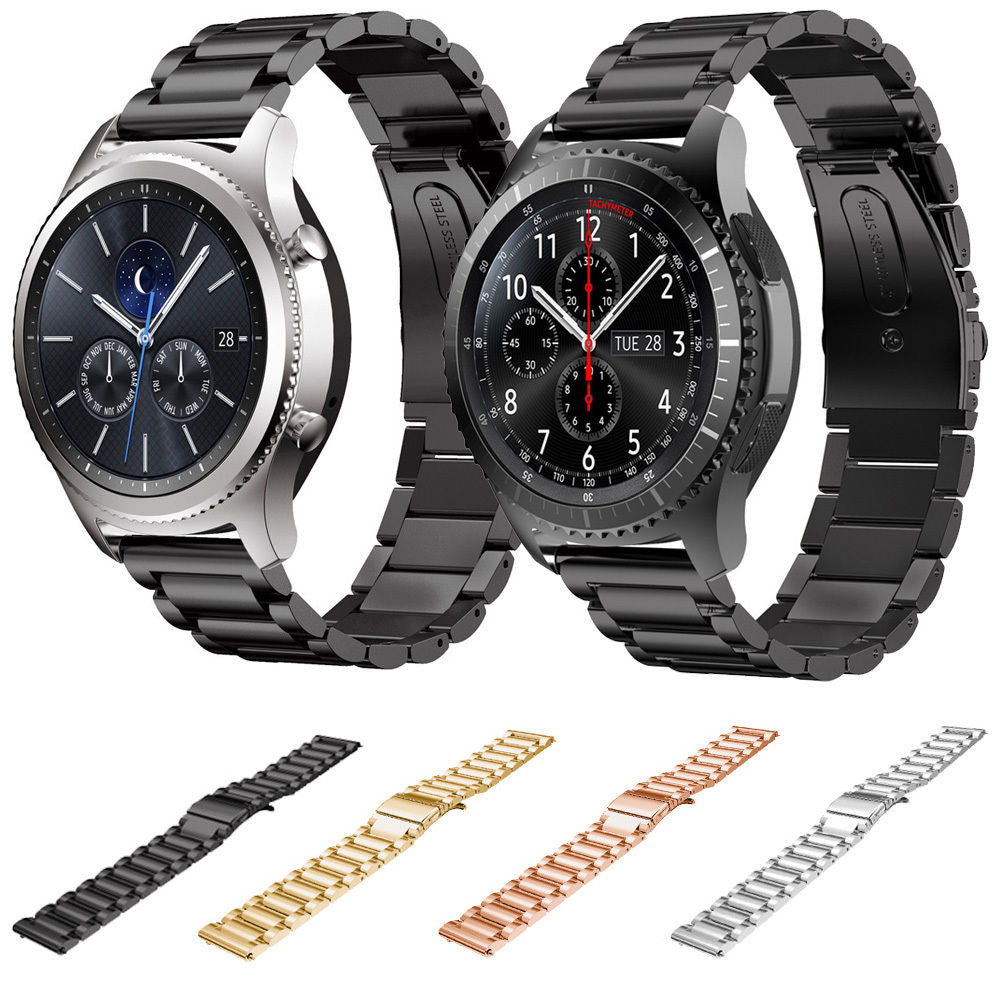 Samsung Galaxy Gear S3 Frontier Stainless Steel Strap Metal Bracelet Wristband
