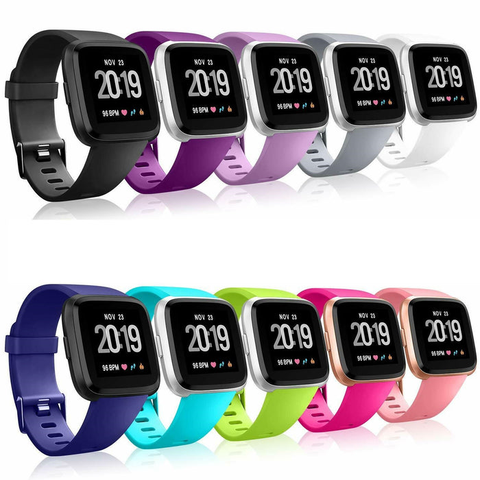 Fitbit Versa Replacement Soft Silicone Sports Strap Watch Band