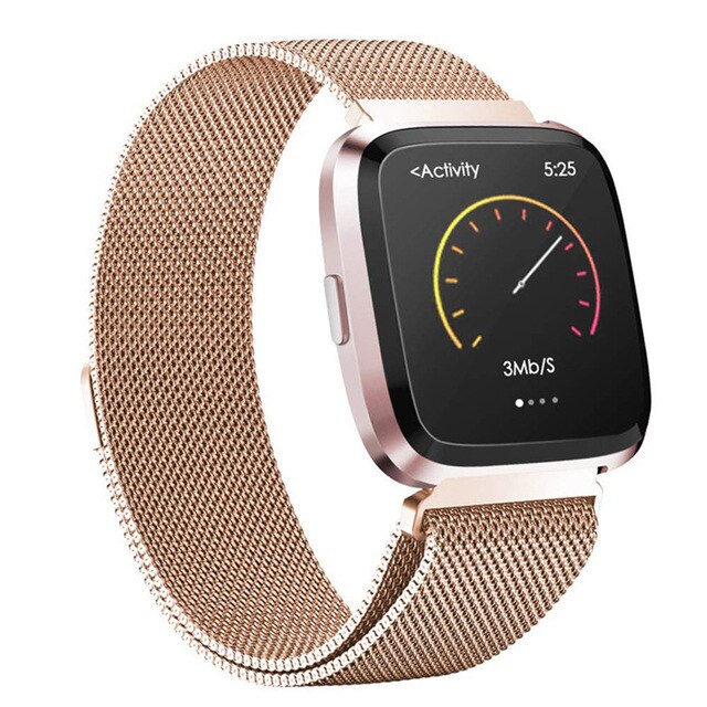 Metal Fitbit Versa Bands Fitbit Versa Magnetic Milanese Metal Mesh