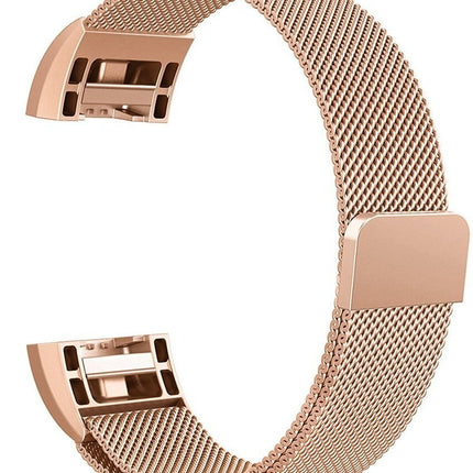 Fitbit Charge 2 Magnetic Milanese Metal Mesh Loop Band Strap Stainless Steel