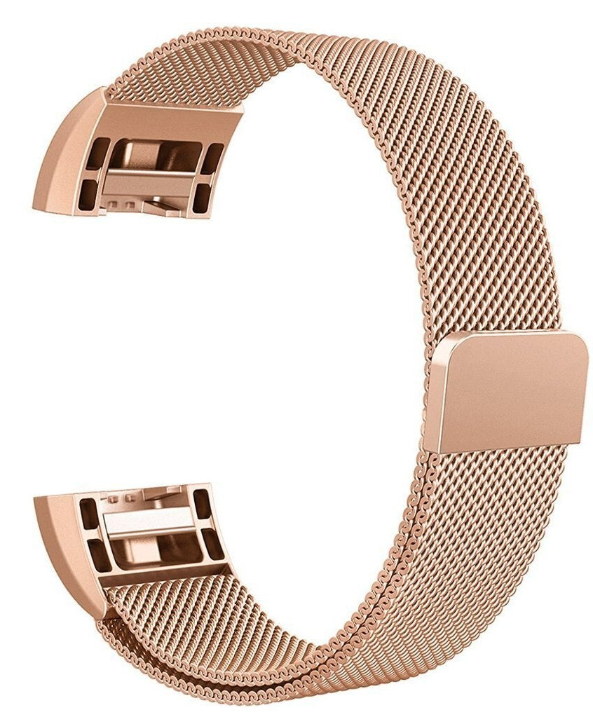 Fitbit Charge 2 Magnetic Milanese Metal Mesh Loop Band Strap Stainless Steel