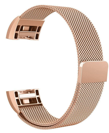 Fitbit Charge 2 Magnetic Milanese Metal Mesh Loop Band Strap Stainless Steel