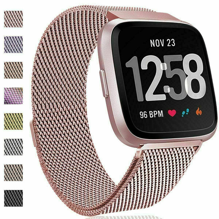 Fitbit versa mesh band hotsell rose gold