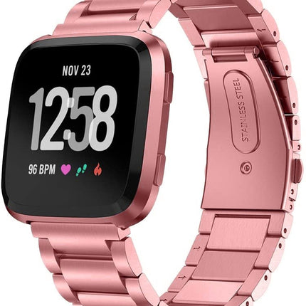 Fitbit Versa 3 Stainless Steel Strap Metal Bracelet Wristband