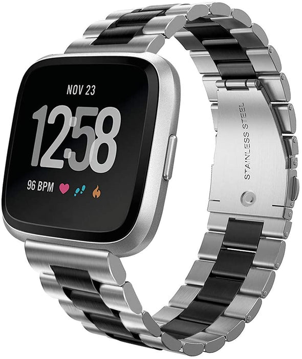 Fitbit Versa 4 Stainless Steel Strap Metal Bracelet Wristband Watch Band