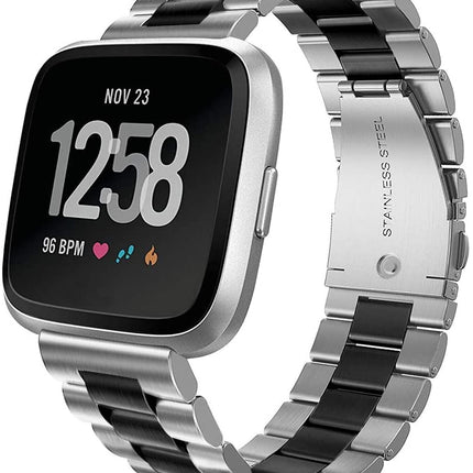 Fitbit Versa 3 Stainless Steel Strap Metal Bracelet Wristband