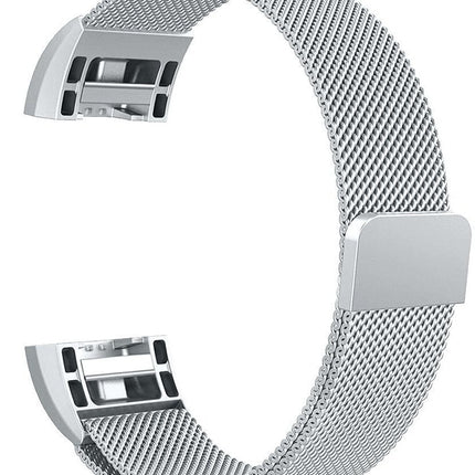Fitbit Charge 2 Magnetic Milanese Metal Mesh Loop Band Strap Stainless Steel
