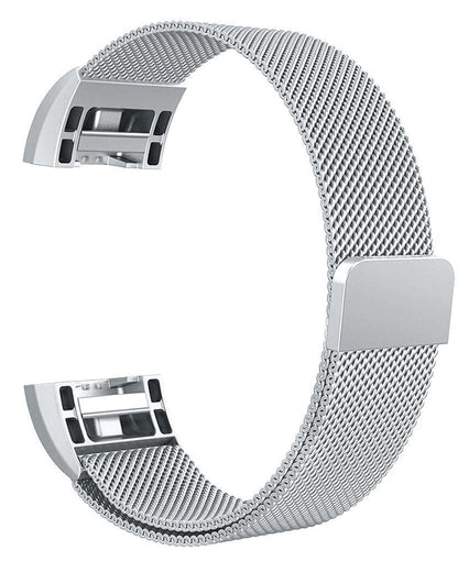 Fitbit Charge 2 Magnetic Milanese Metal Mesh Loop Band Strap Stainless Steel