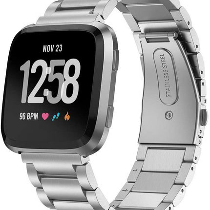 Fitbit Versa 3 Stainless Steel Strap Metal Bracelet Wristband