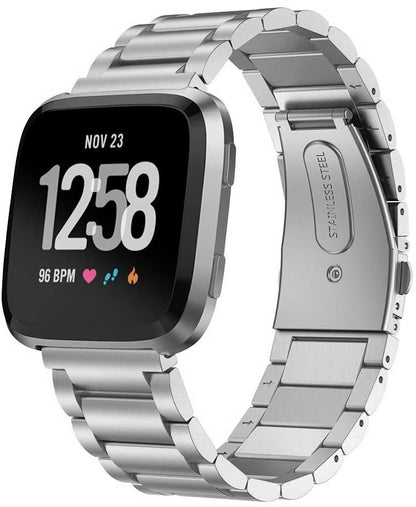 Fitbit Versa 3 Stainless Steel Strap Metal Bracelet Wristband