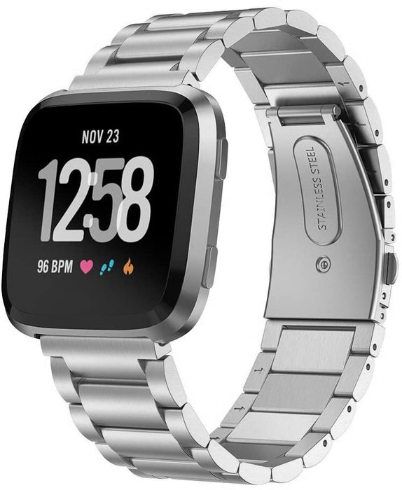 Fitbit versa shop stainless steel band