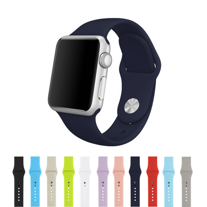 Apple Watch SE Soft Replacement Silicone Strap Sports Slim Watch Band