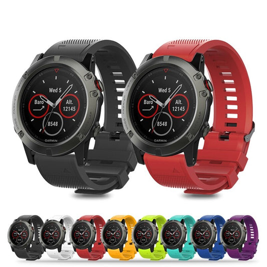 Garmin Fenix 5X Plus Soft Silicone Strap Fitness Sports Band - Quick Release