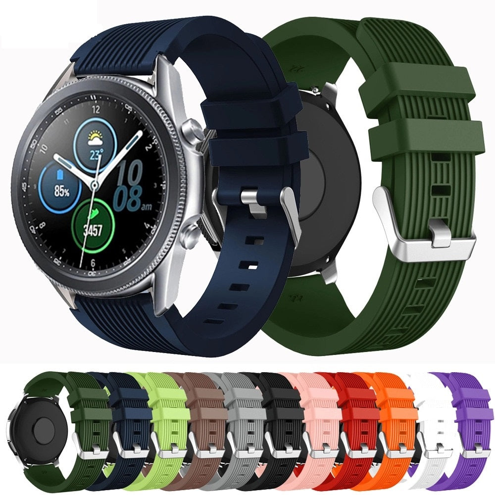 Samsung Galaxy Gear S2 Classic Line Design Soft Silicone Strap Sports Band - Quick Release