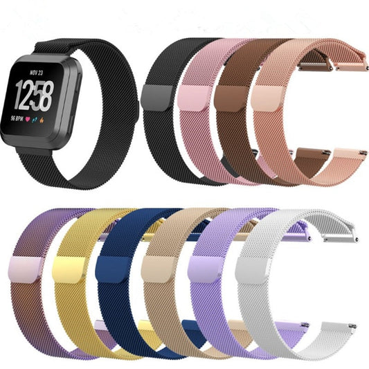 Fitbit Sense 2 Magnetic Milanese Metal Mesh Loop Band Strap Stainless Steel