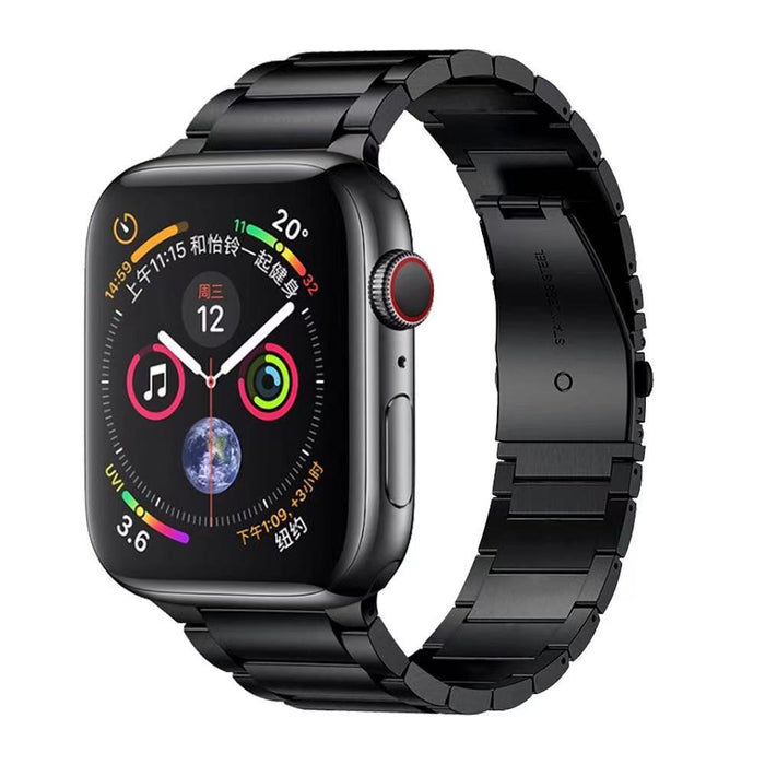 Stainless Steel Strap Metal Bracelet Wristband - Black (For Apple Watch)