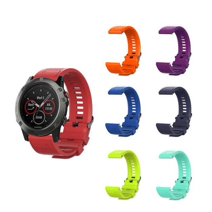 Garmin Fenix 5S Plus Soft Silicone Strap Fitness Sports Band - Quick Release