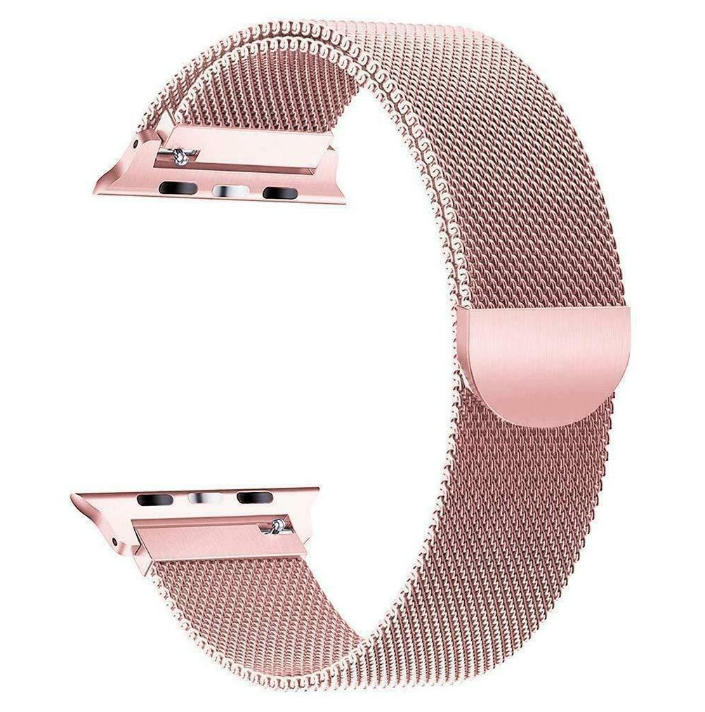 Magnetic Mesh Loop Strap Stainless Steel Sports Slim Watch Band For Apple Watch SE